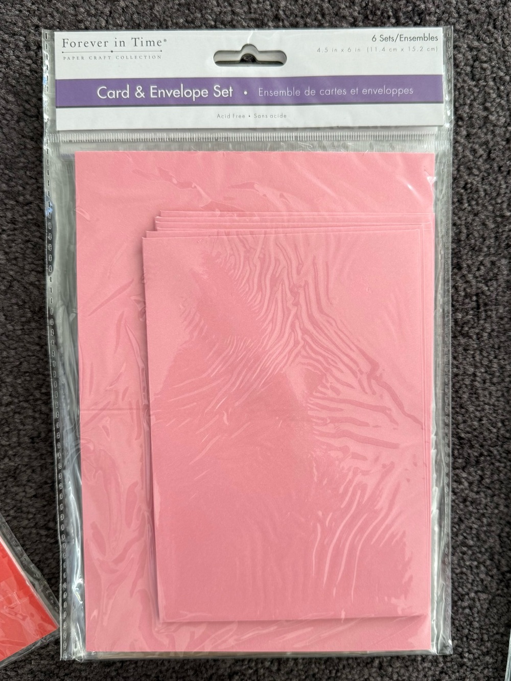 DIY “Forever in Time” Blank Card & Envelope Sets with Stamps - Various Colors!